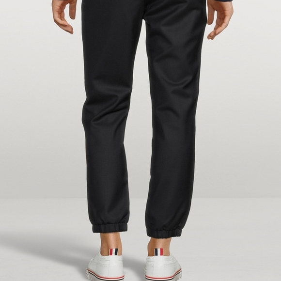THOM BROWNE Super 120's Wool Twill Track Pants - Picture 2 of 8